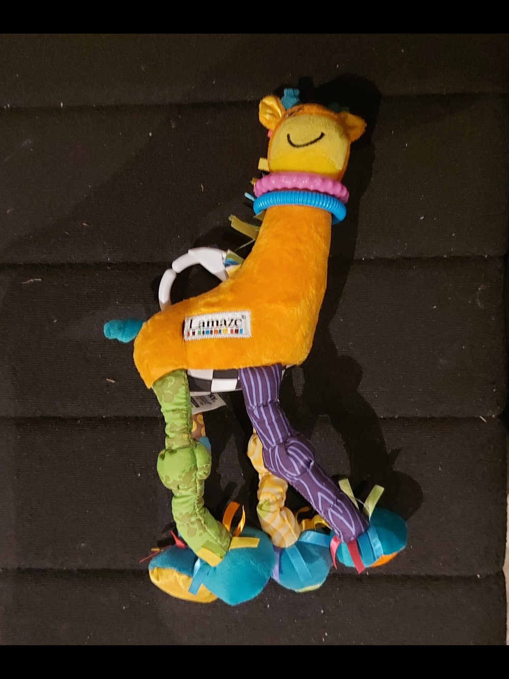 Lamaze Orange & Multi-Color Plush Giraffe Sensory Activity Toy